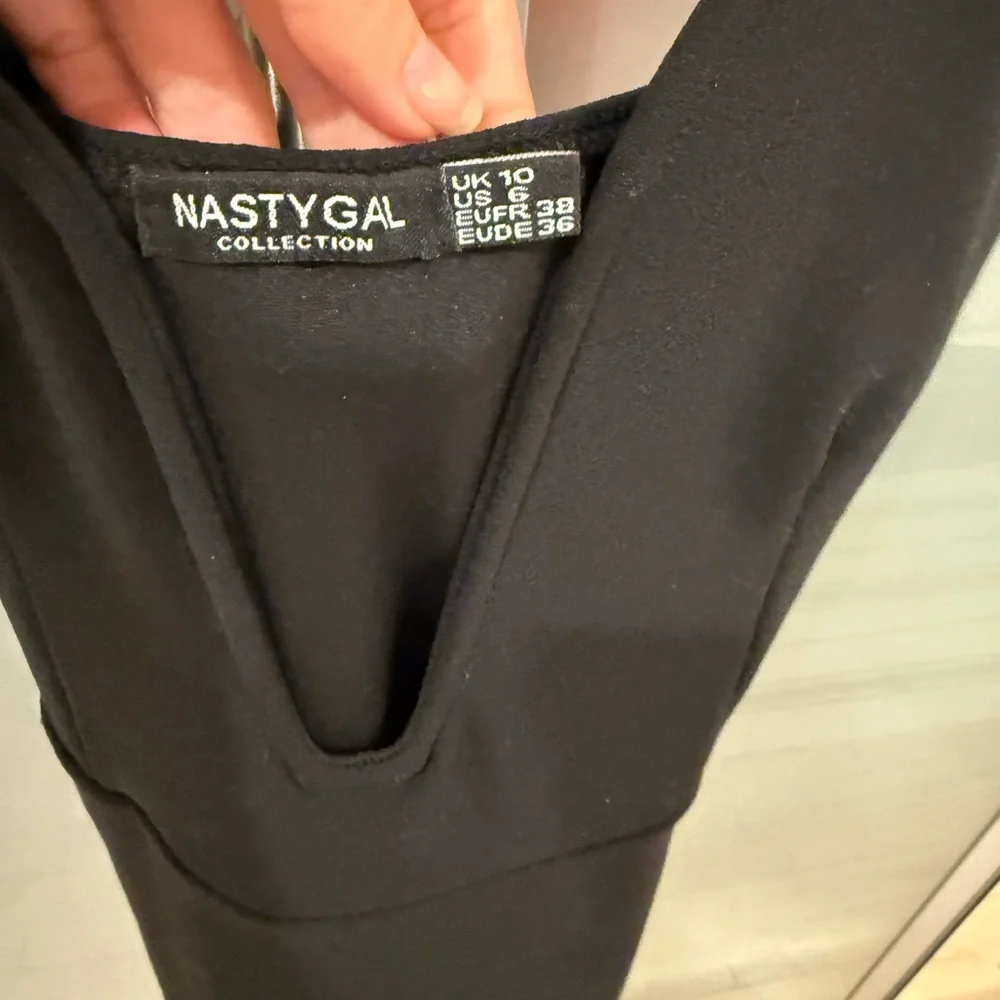 Nasty Gal Black V-Neck Dress - Picture 2 of 3